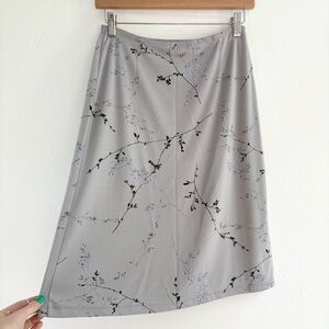 Y2K grey multicolor floral low rise skirt by Express